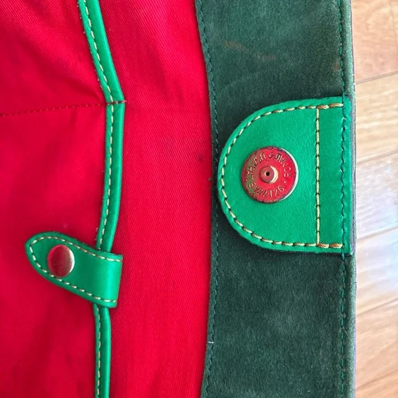 Dooney and Bourke Green Italian Leather Florentine Russel Tote - Picture 7 of 16